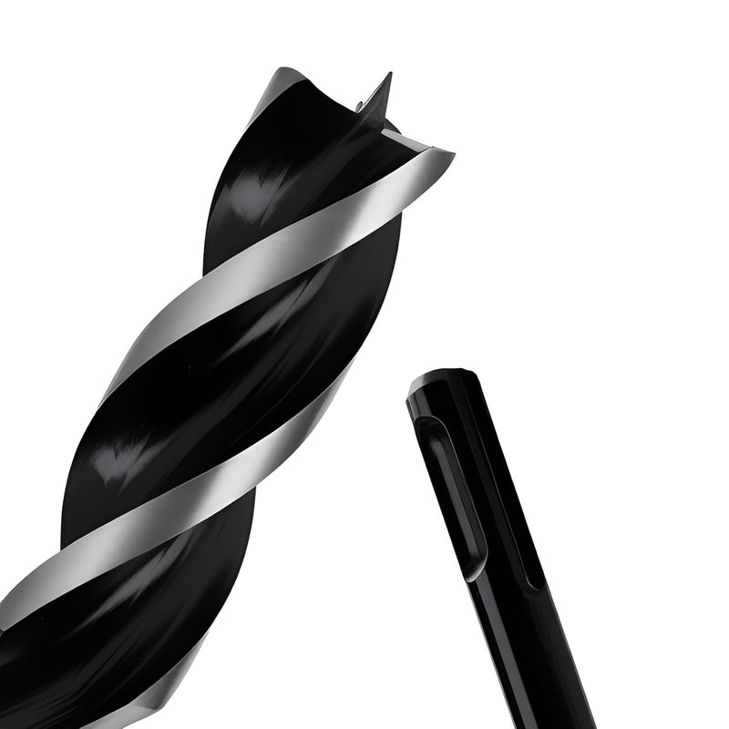 WOBLLMX 1" x 6" Auger Drill Bit with SDS Plus Shank for Wood,Tri Flute Ship Auger Long Drill Bit for Soft and Hard Wood,Tree Stump,Plastic,Drywall and Composite Materials - Image 1